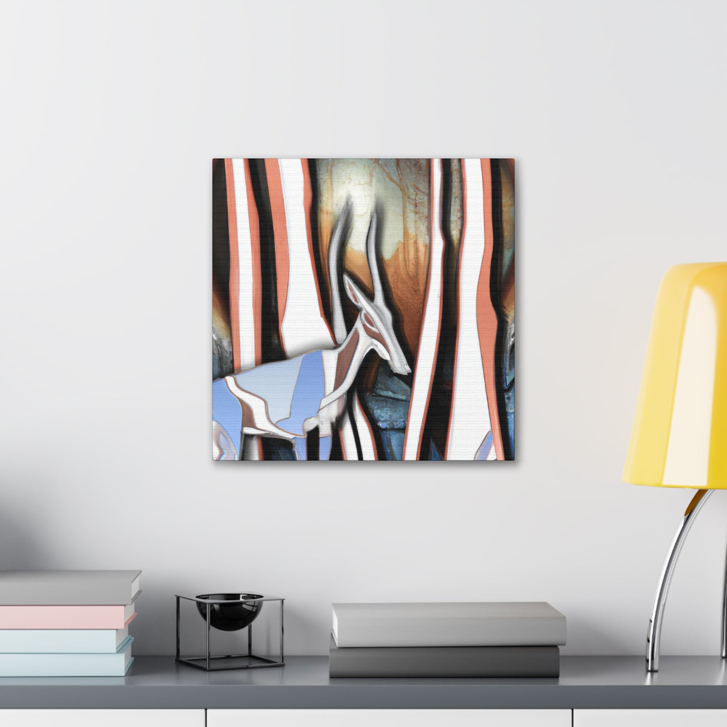 "Chamois in Art Deco" - Canvas