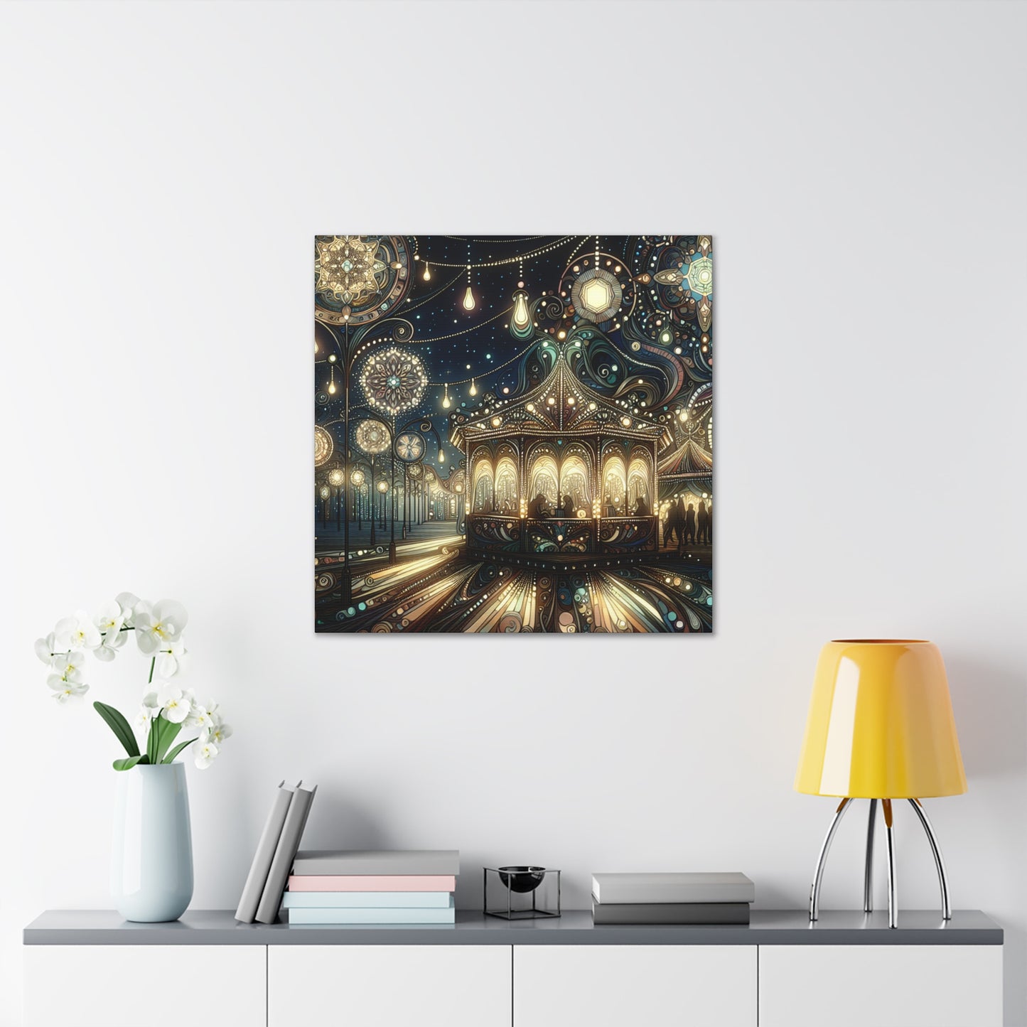 Whimsical Carnival Melody - Canvas