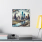 "Urban Dreamscapes: Houston Horizon" - Canvas