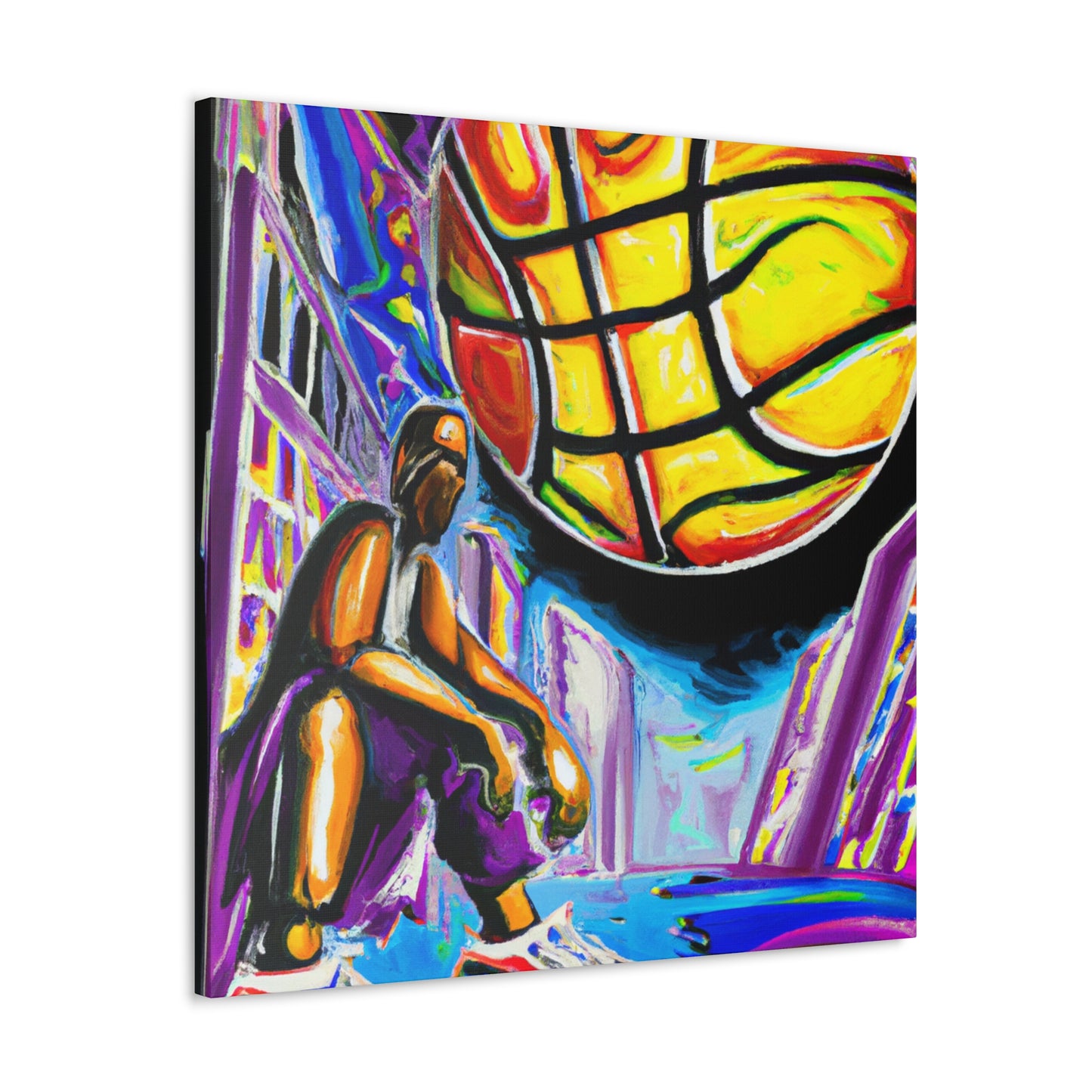 Basketball Court Masterpiece - Canvas