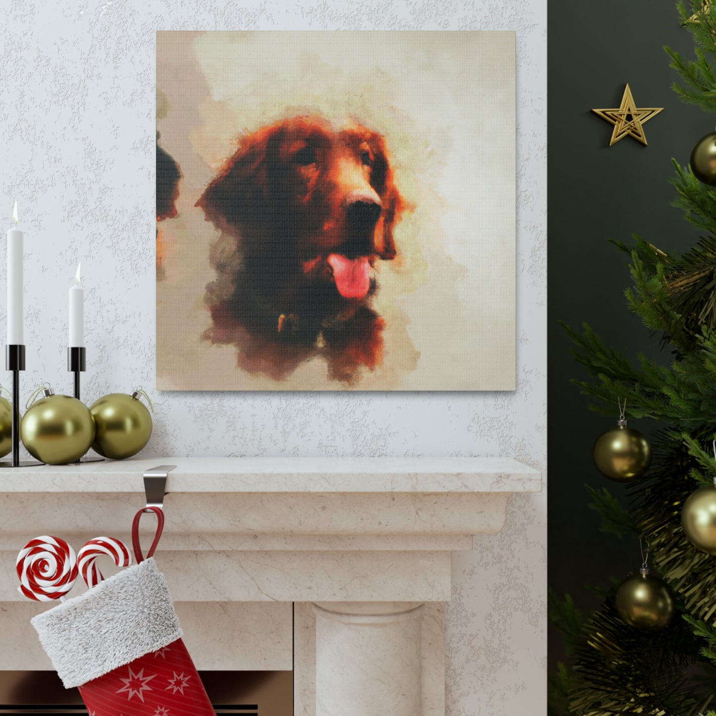 "Irish Setter Majestic Poise" - Canvas