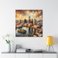 "Cityscape Dreams Unveiled" - Canvas