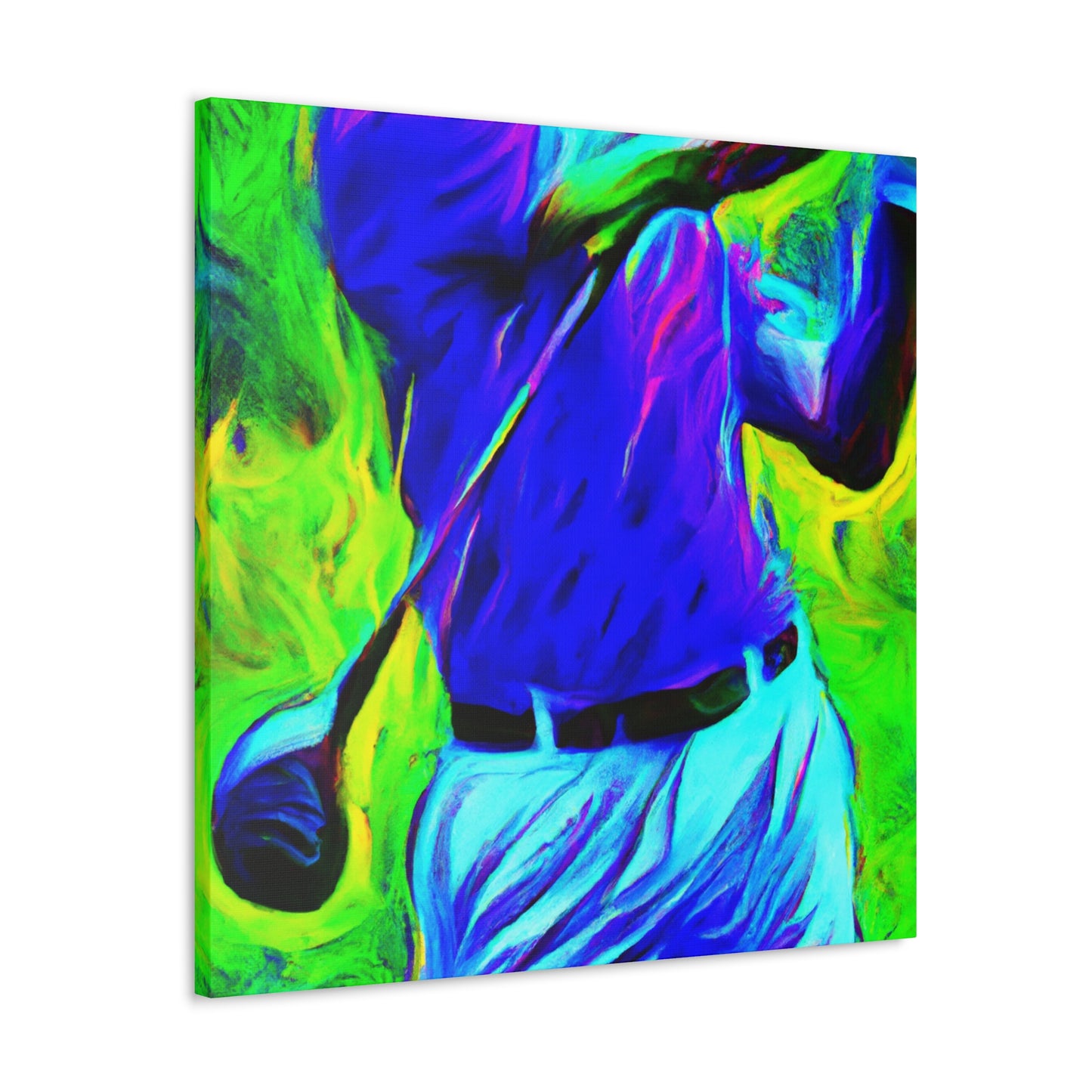 Golfing in Technicolor - Canvas