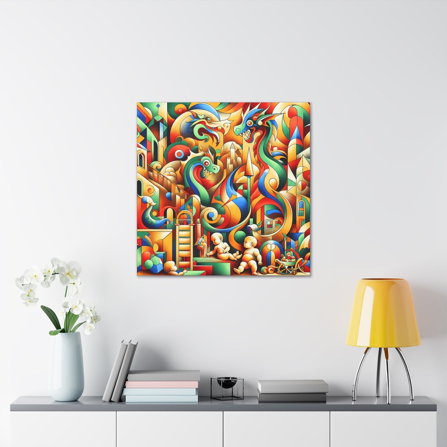 Dragon Dreamscape Delight - Canvas