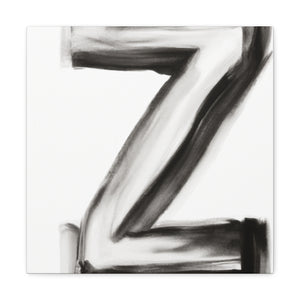 Z's Abstract Reflection - Canvas