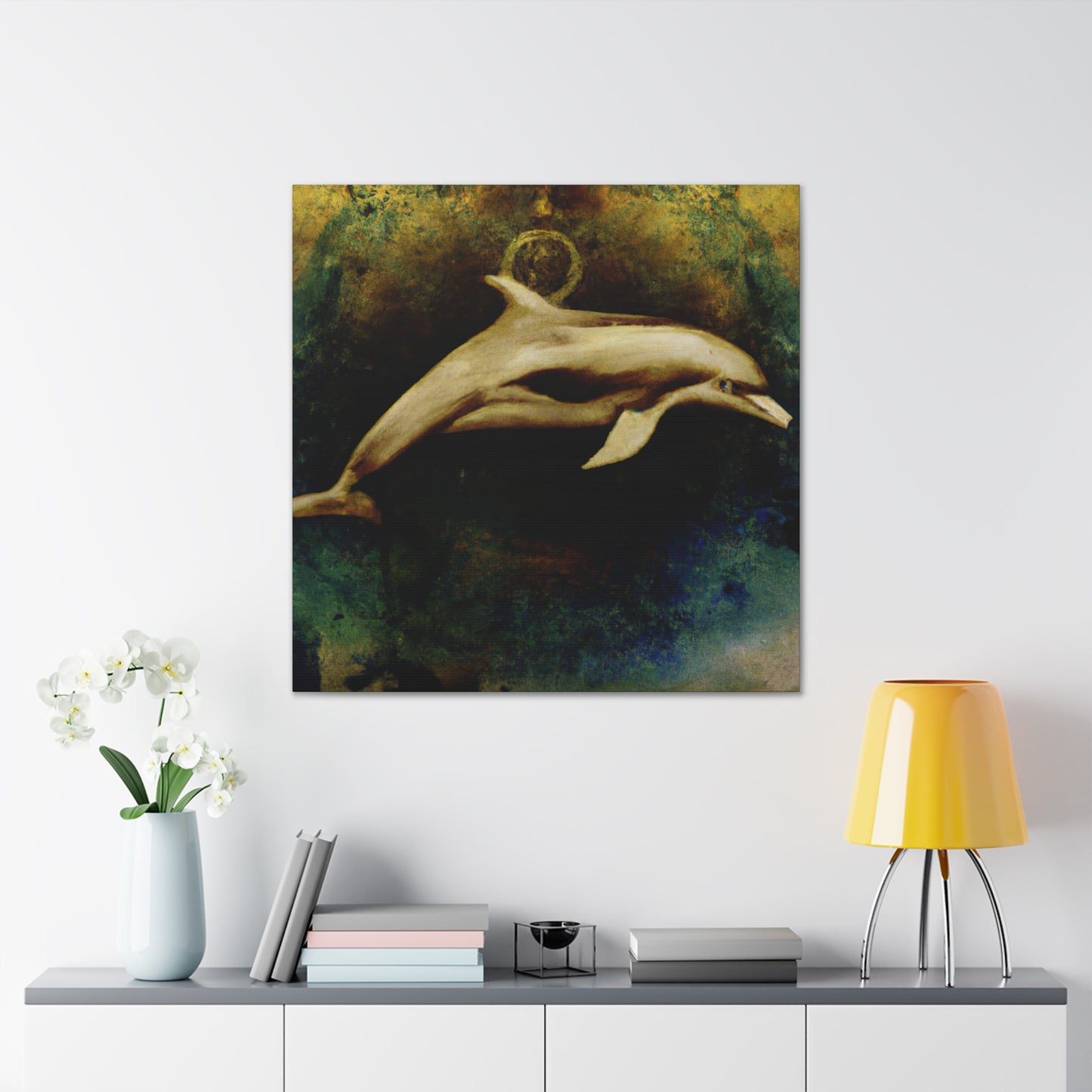 Dolphins at Playtime - Canvas