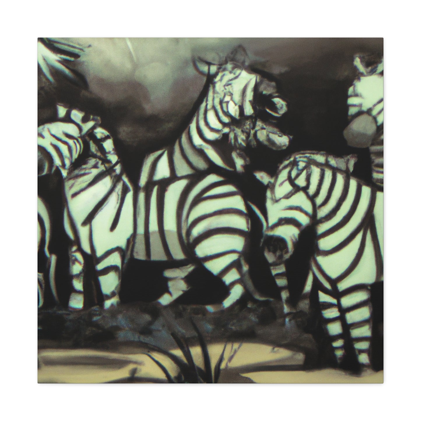 "Zebra in Expressionism" - Canvas