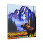 Moose at Sunrise - Canvas