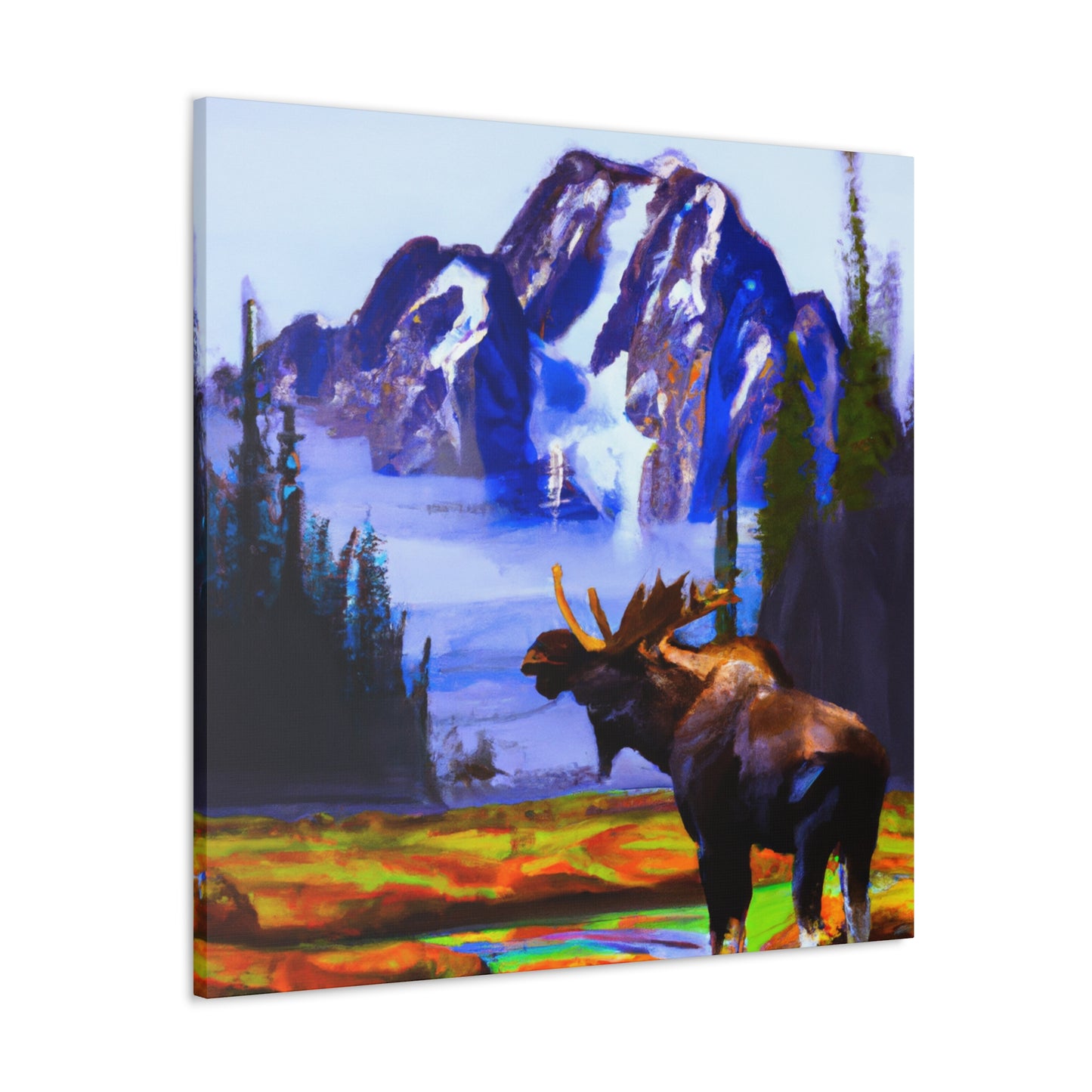 Moose at Sunrise - Canvas