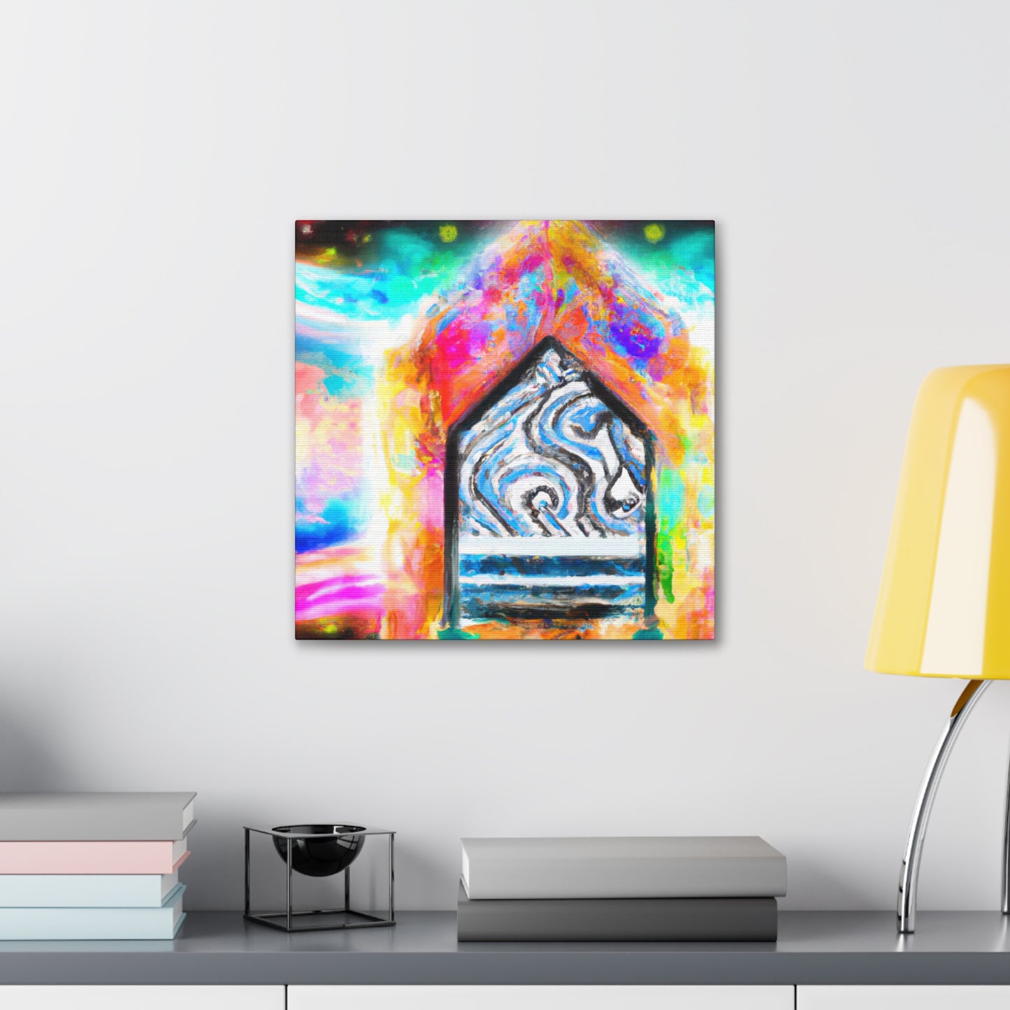 Vivid Digital Reflection - Canvas