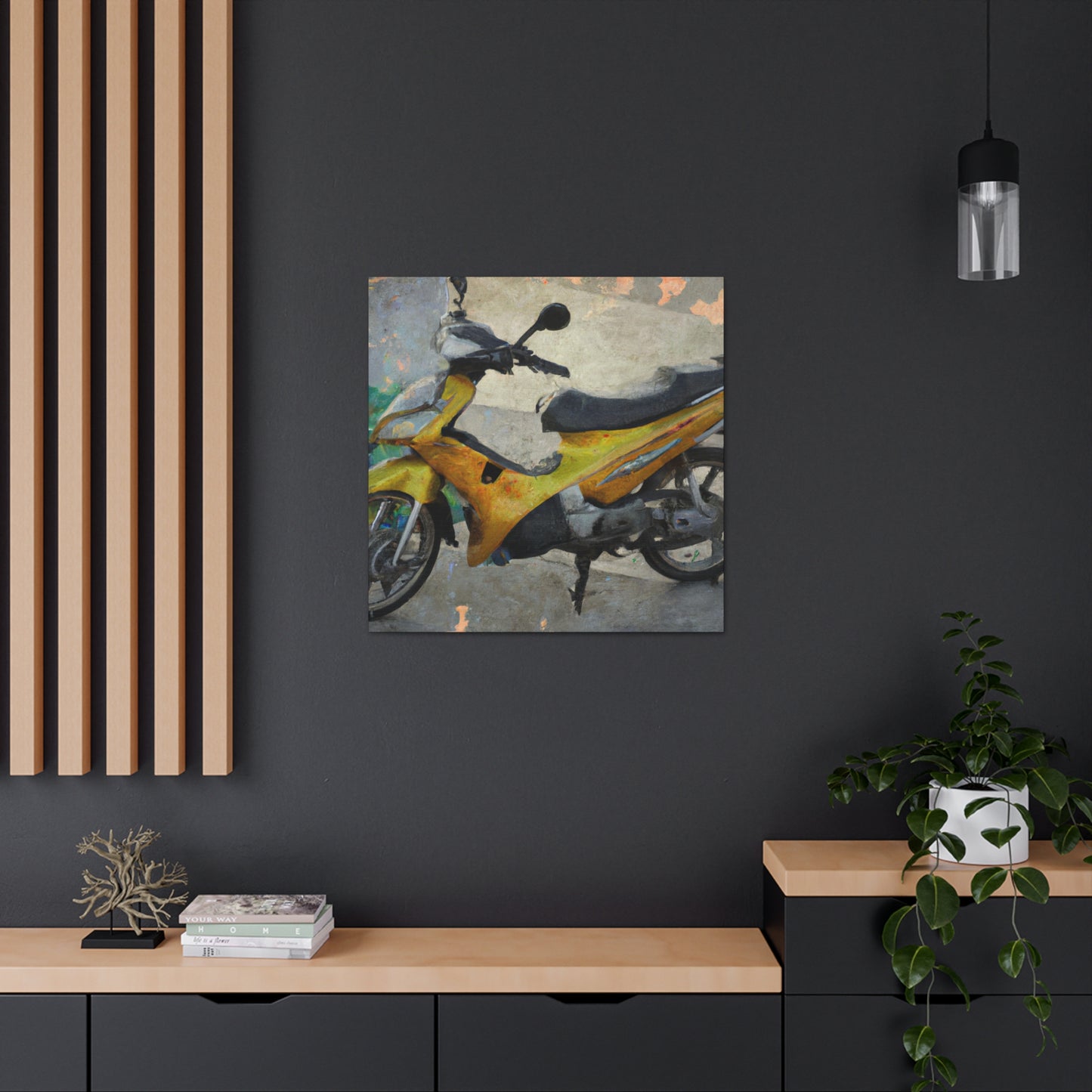 "Motorcycle Cruiser Dreamscape" - Canvas