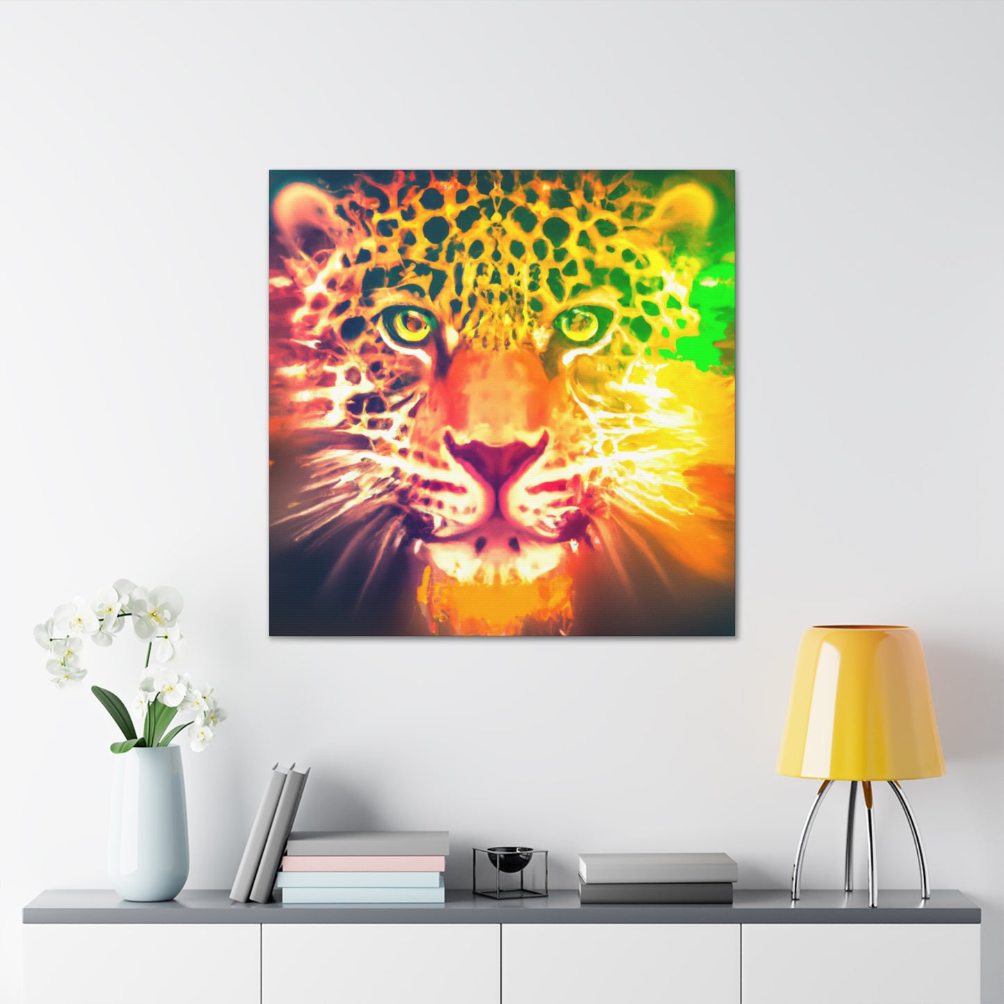 Leopard's Majestic Gaze - Canvas