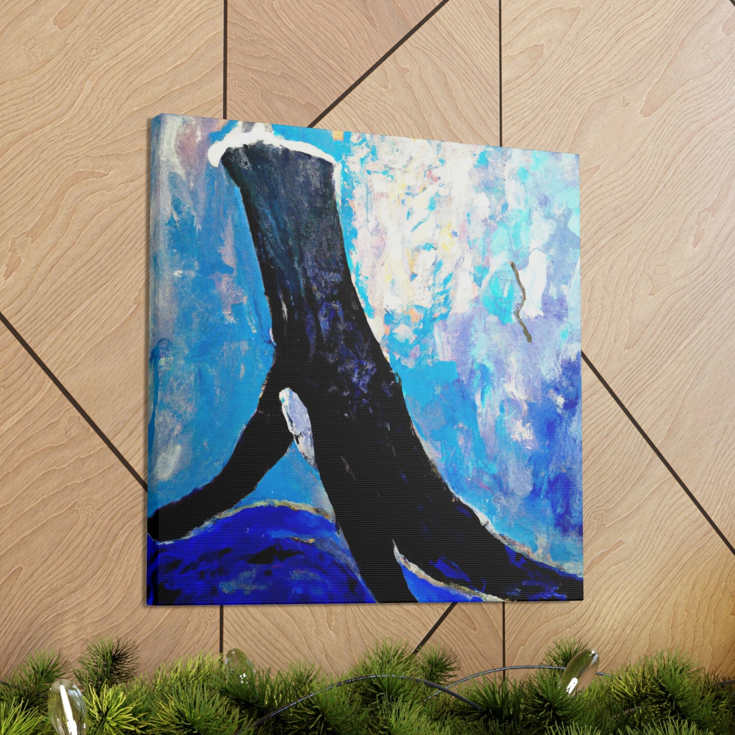 Whale in Turbulence - Canvas