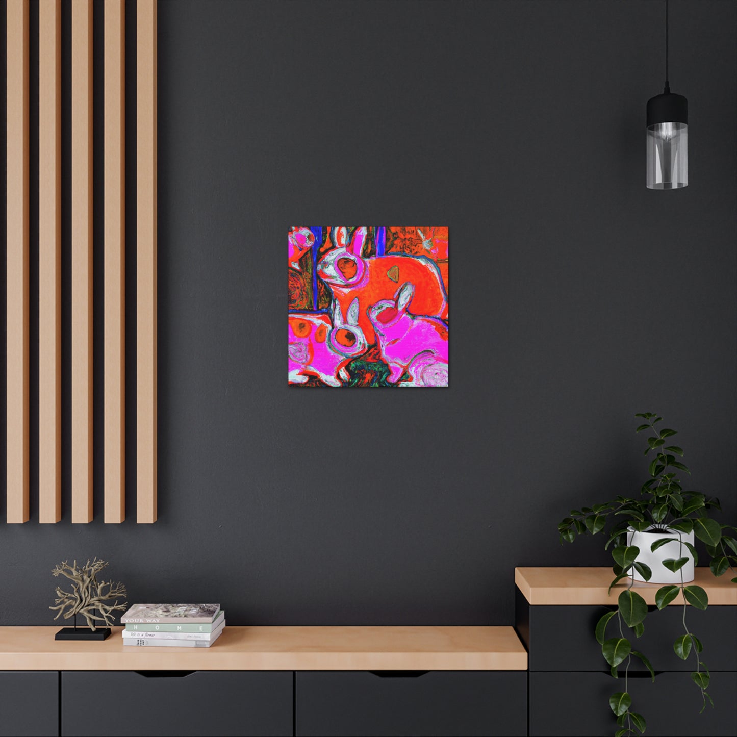 Rabbit in Wonderland Dream - Canvas