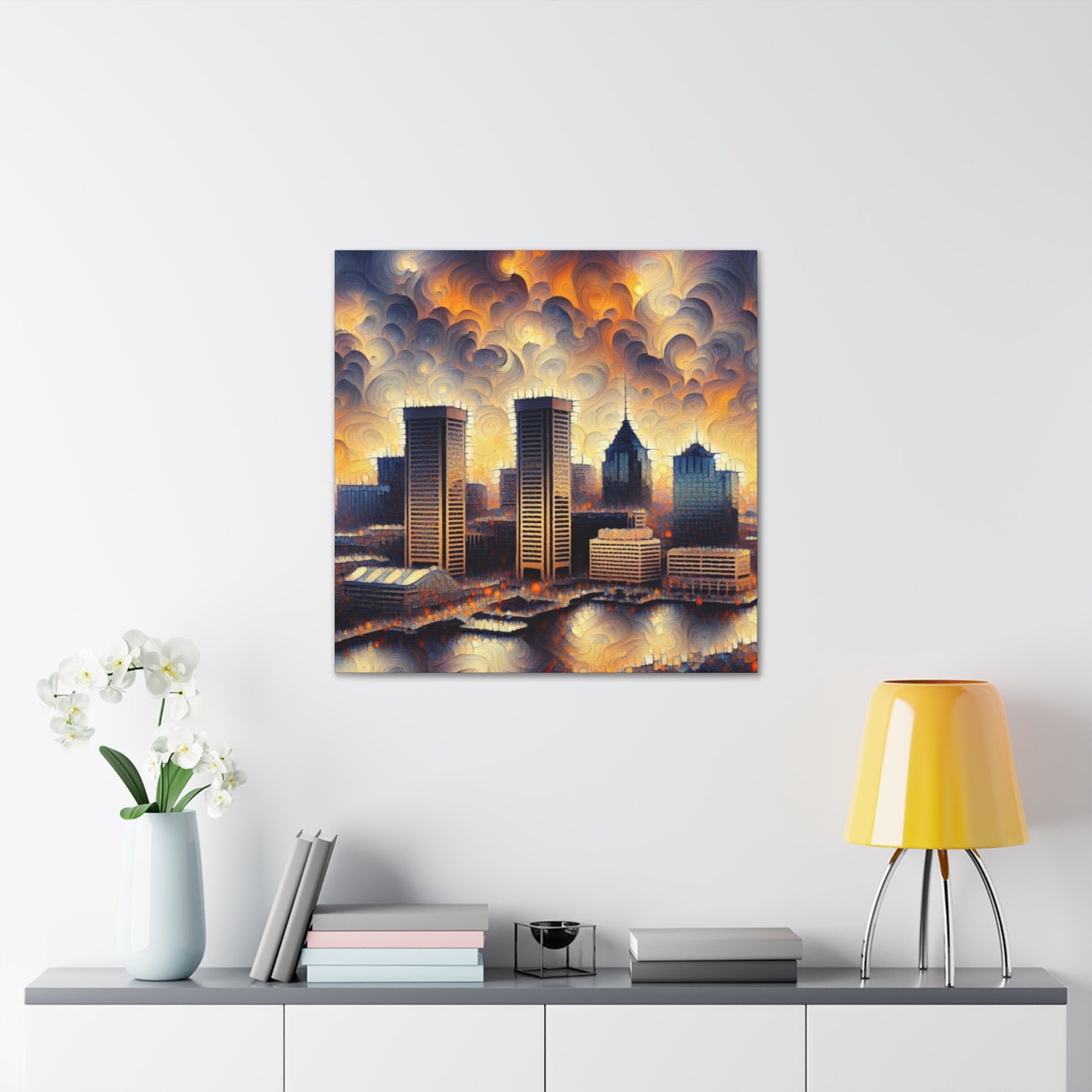 "Baltimore Abstracted Horizons" - Canvas