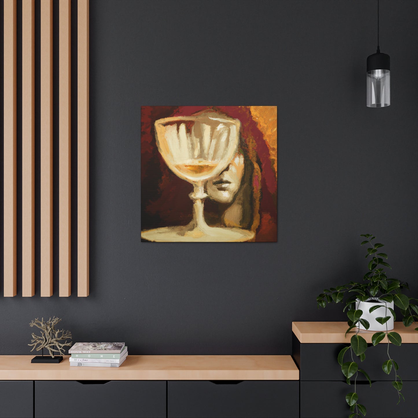 "Brimming Wine Chalice" - Canvas