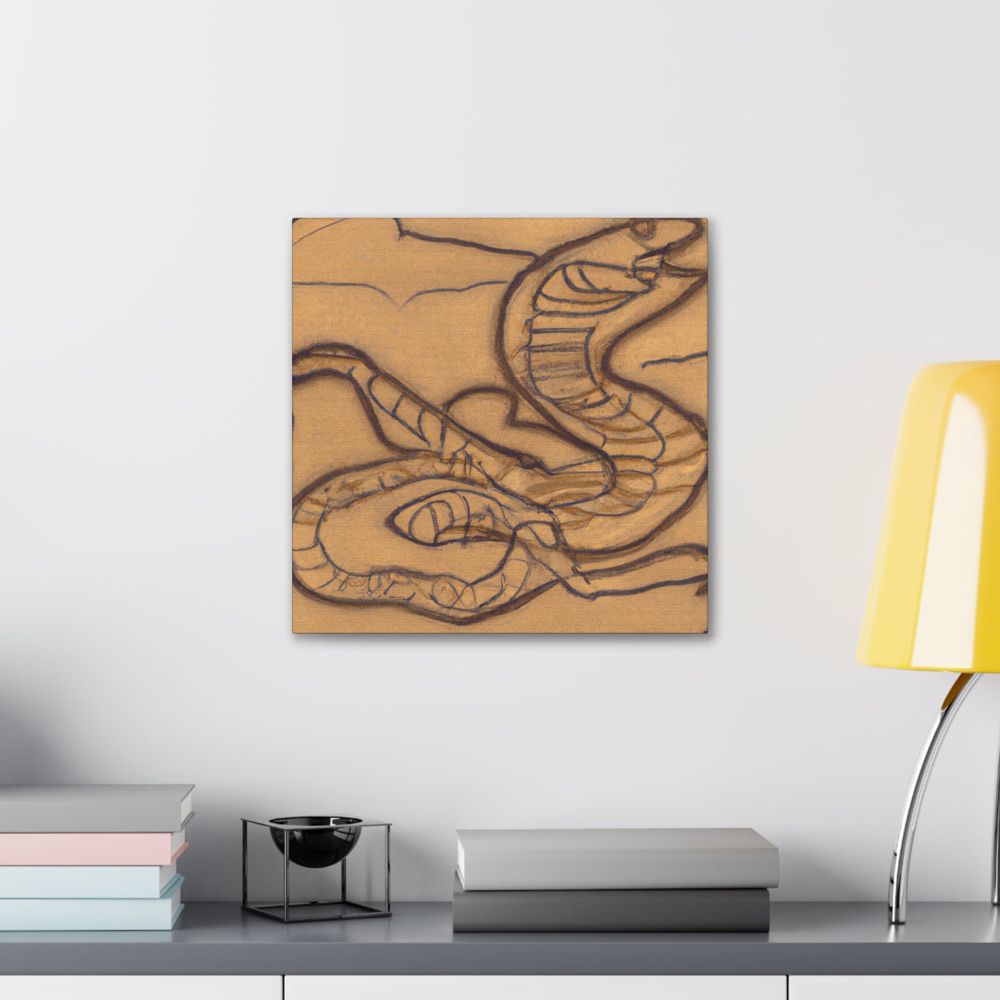 "The Rattlesnake Deco" - Canvas