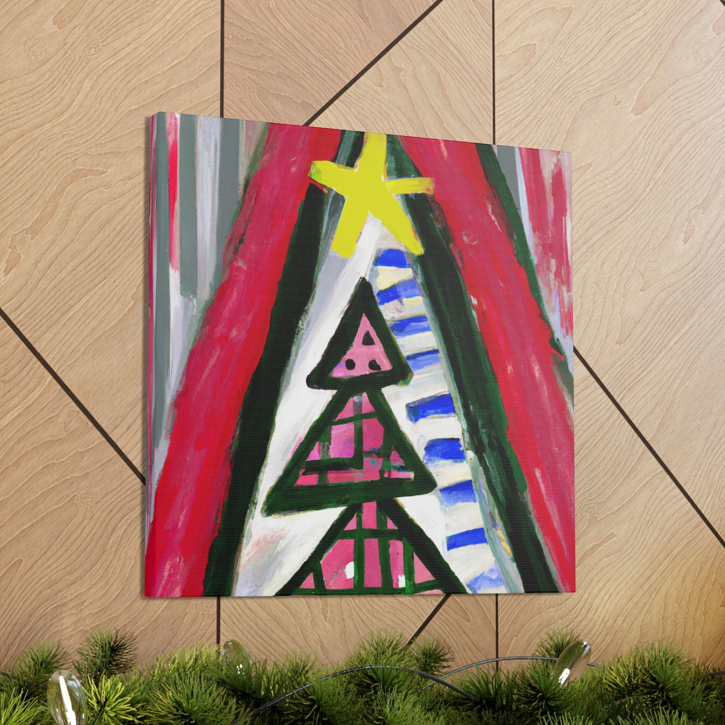 "Christmas Tree Expressionism" - Canvas