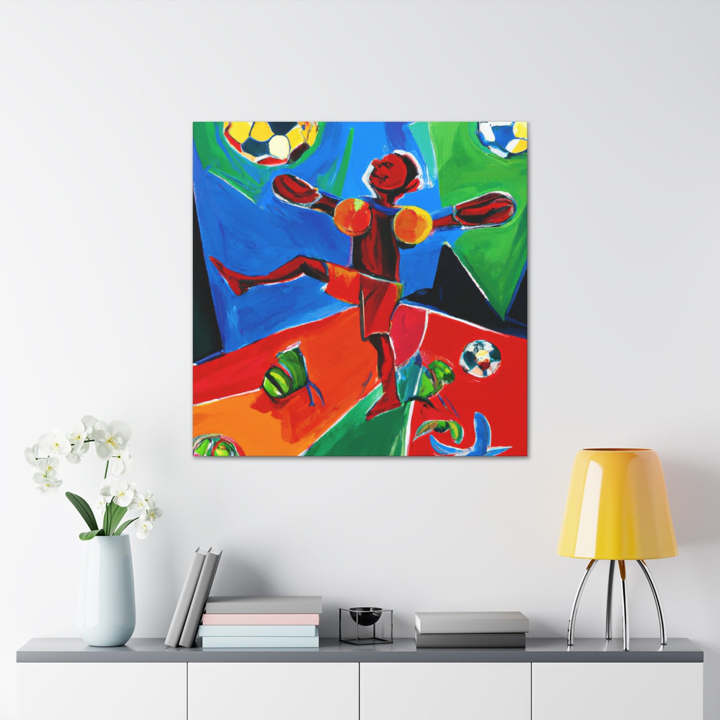 "Football on the Moon" - Canvas