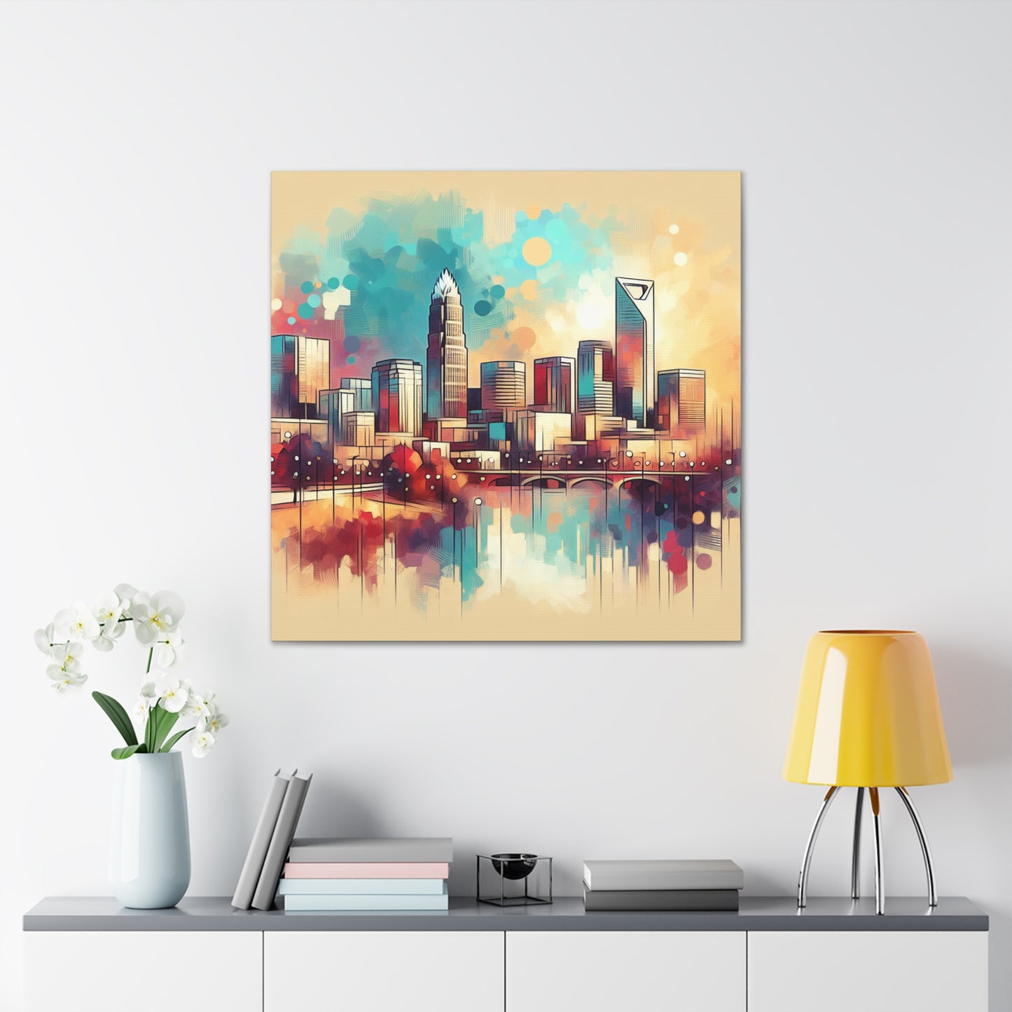 "The Vibrant Urban Spectrum" - Canvas