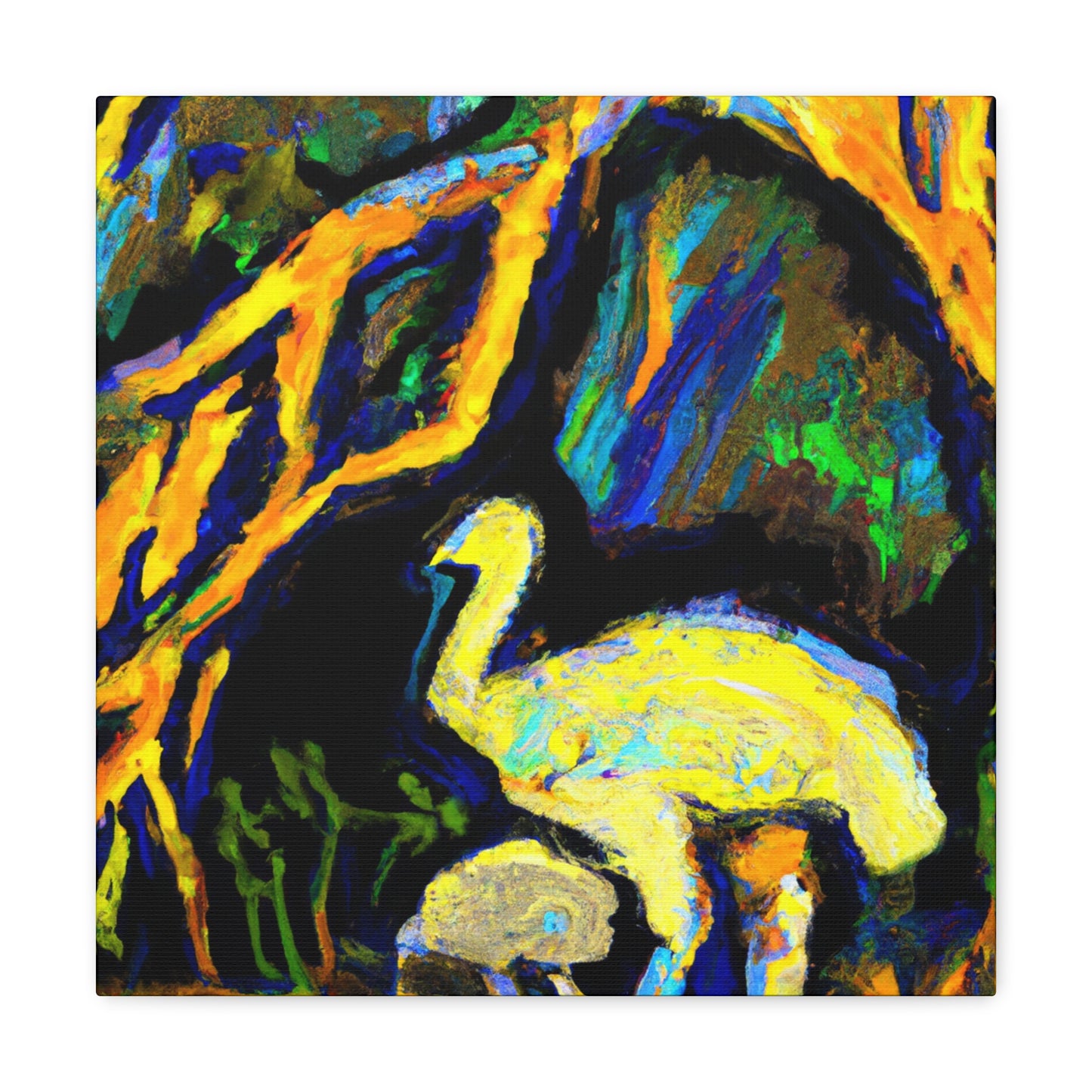 Ostrich Strutting Heaven - Canvas