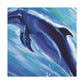 "Dolphin in its Splendor" - Canvas