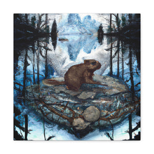 Beaver in Majesty. - Canvas