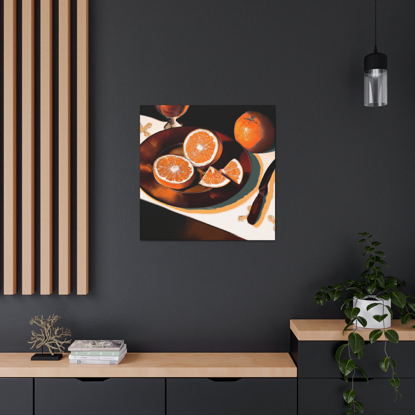 Orange Grandeur Neoclassic - Canvas