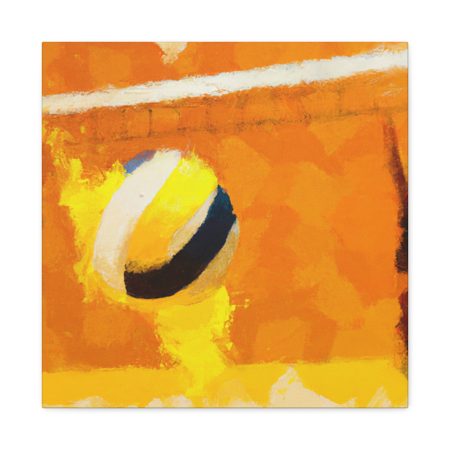 "Vibrant Volleyball Passion" - Canvas