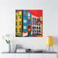 "Bauhaus Modernist Mural" - Canvas