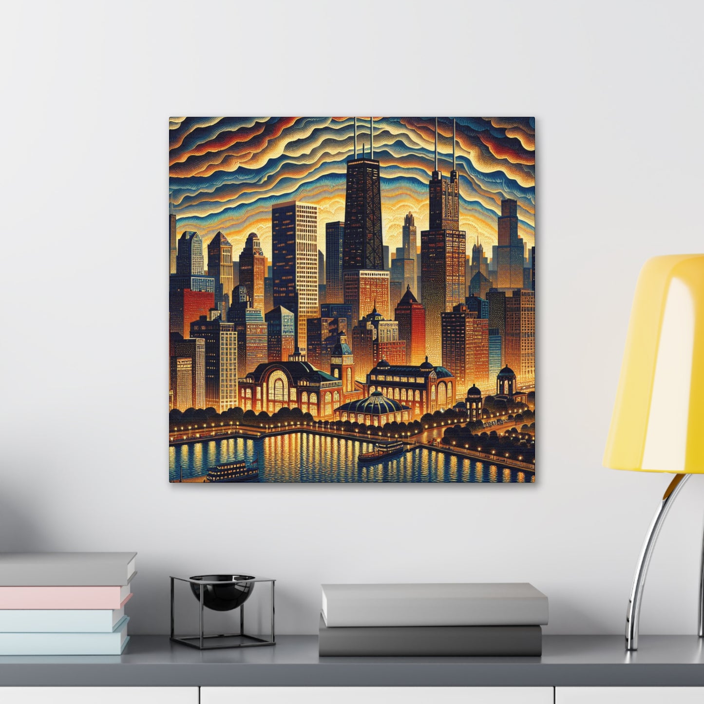 "Windy City Melodies" - Canvas