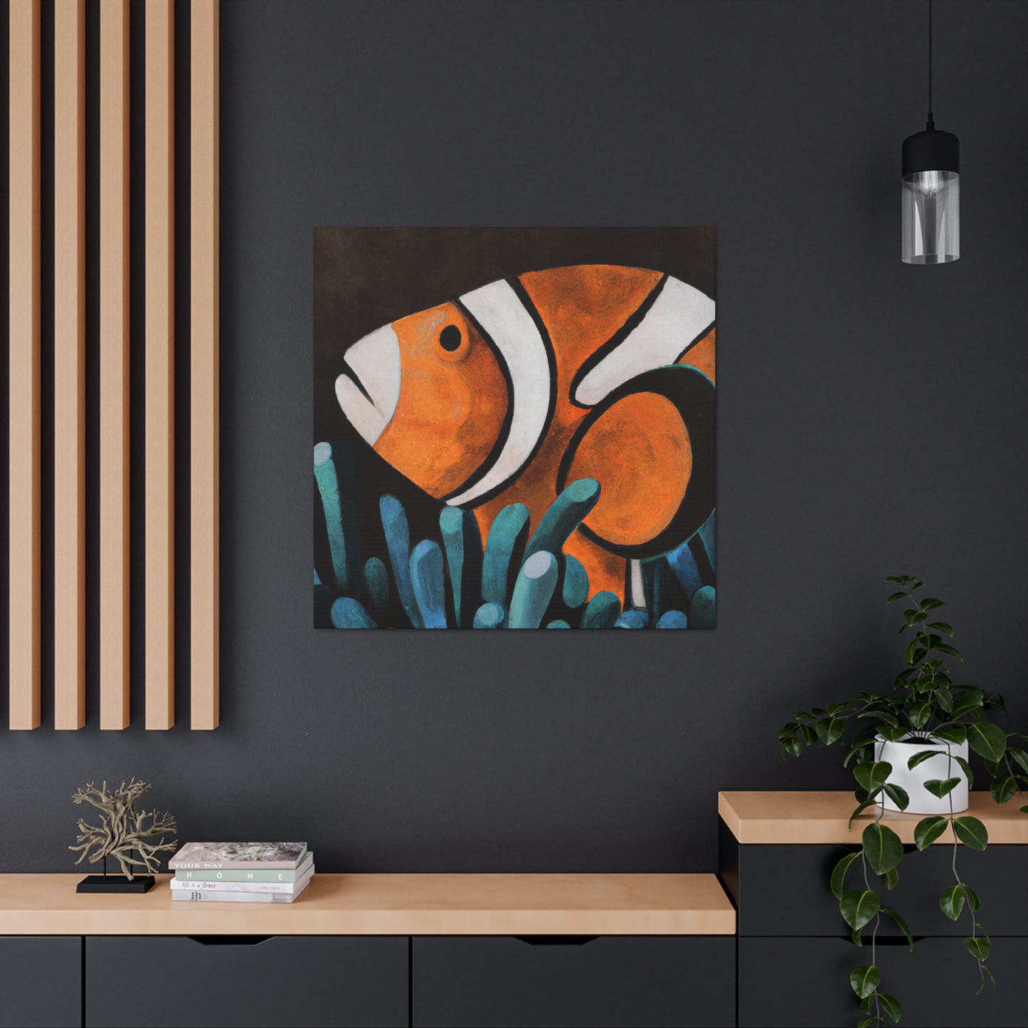 "Funny Clownfish Artwork." - Canvas