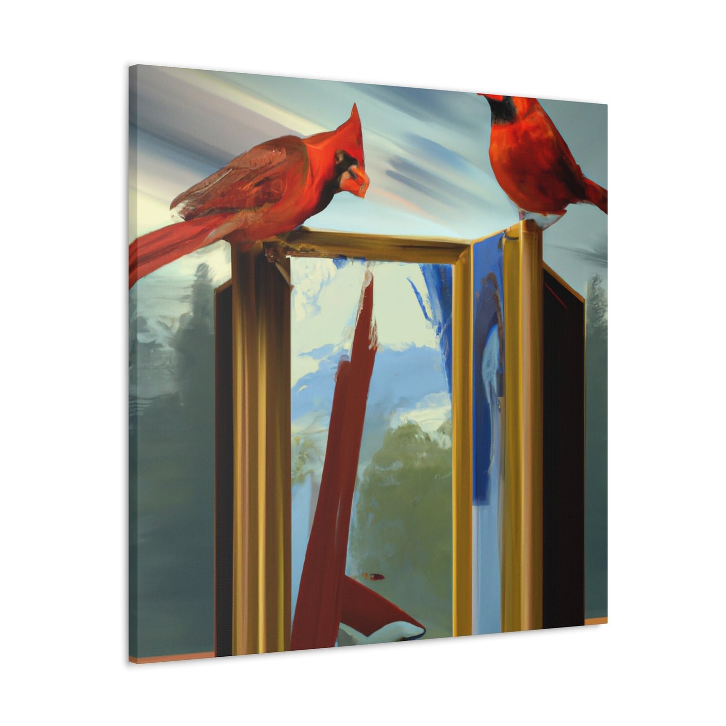 Cardinals in Dreamscape - Canvas