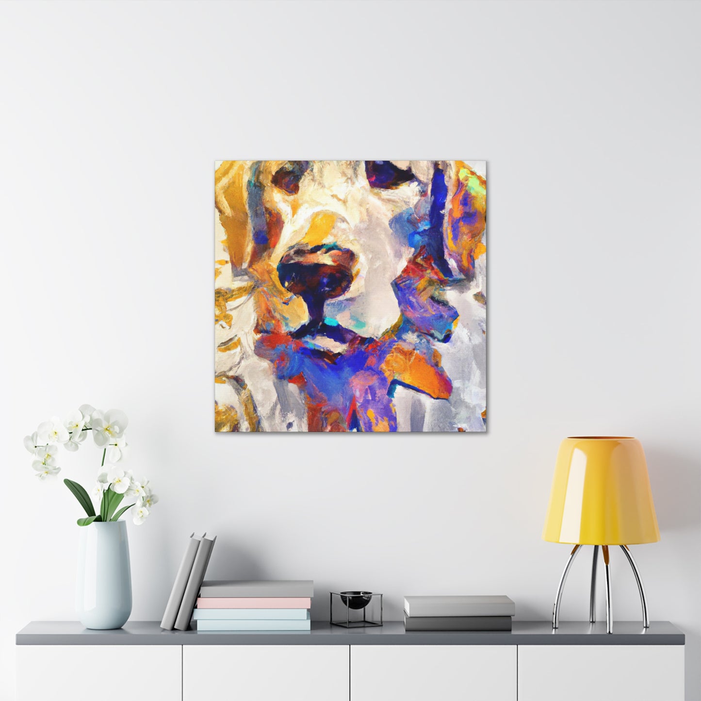 "Golden Retriever Vanguard" - Canvas