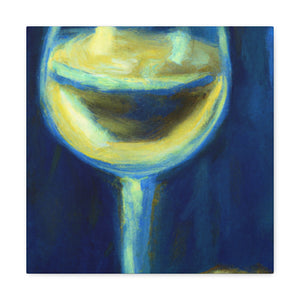 "Wineglass Reflections Impression" - Canvas