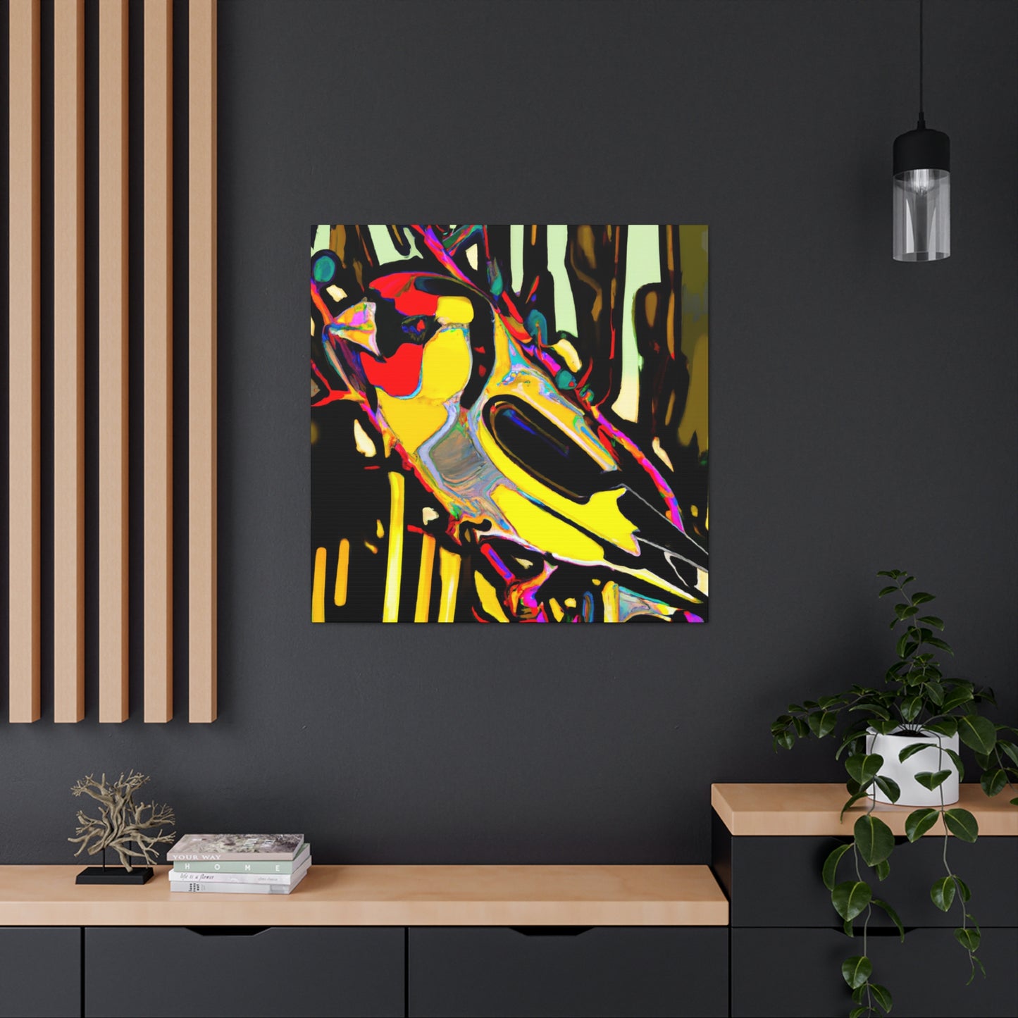 "American Goldfinch Flight" - Canvas