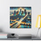 Soulful Cityscape Mosaic - Canvas