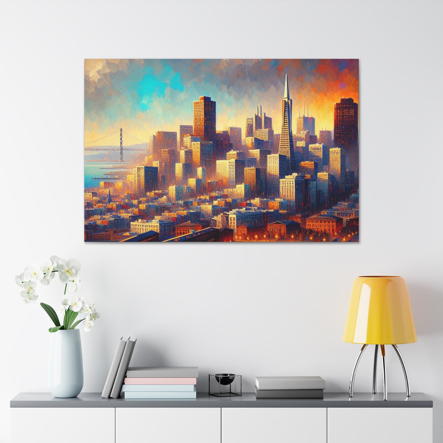 "Urban Dreamscape Unveiled" - Canvas