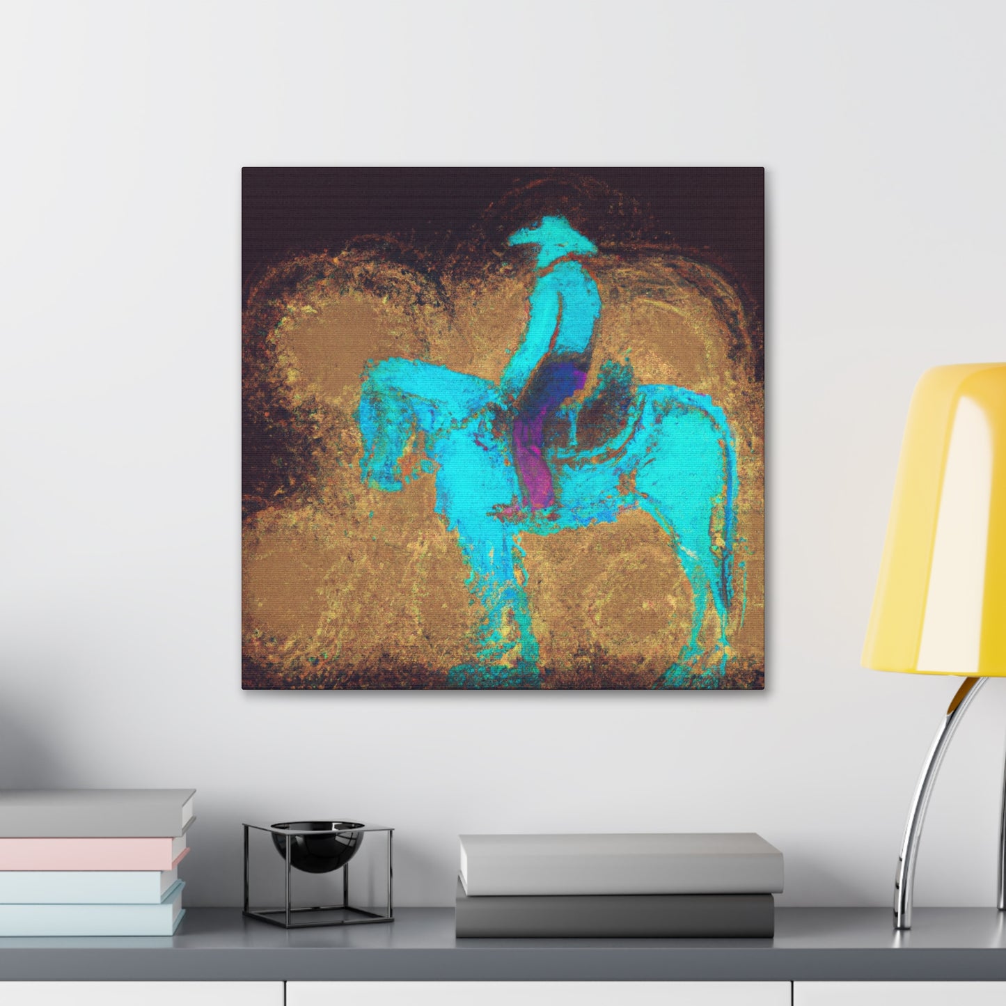 Saddle on the Plains - Canvas