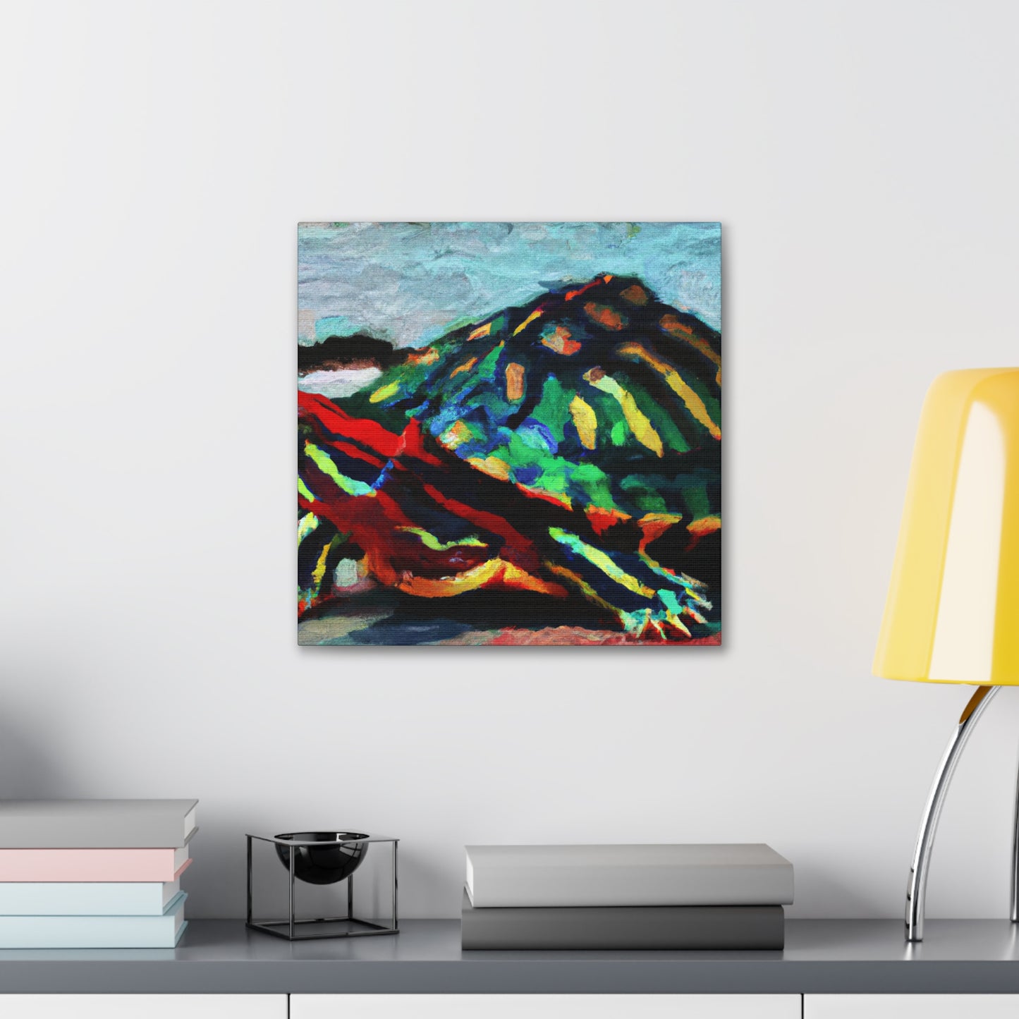 "Turtle on City Walls" - Canvas