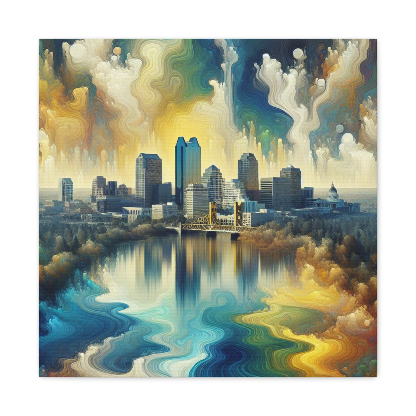 Golden Sacramento Elegance - Canvas