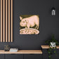 Pig with Grandeur. - Canvas