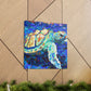 "Sea Turtle Impressionism" - Canvas