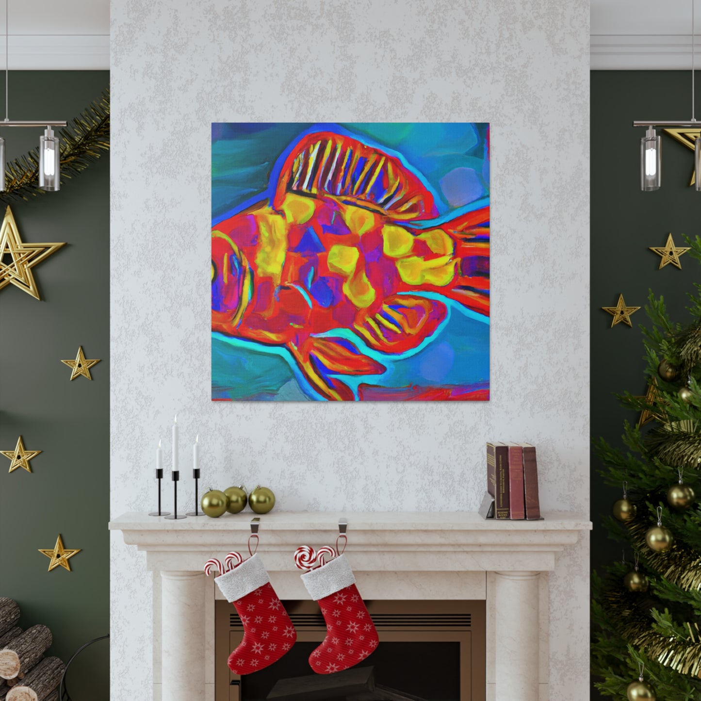 Rainbow Fish Reverie - Canvas