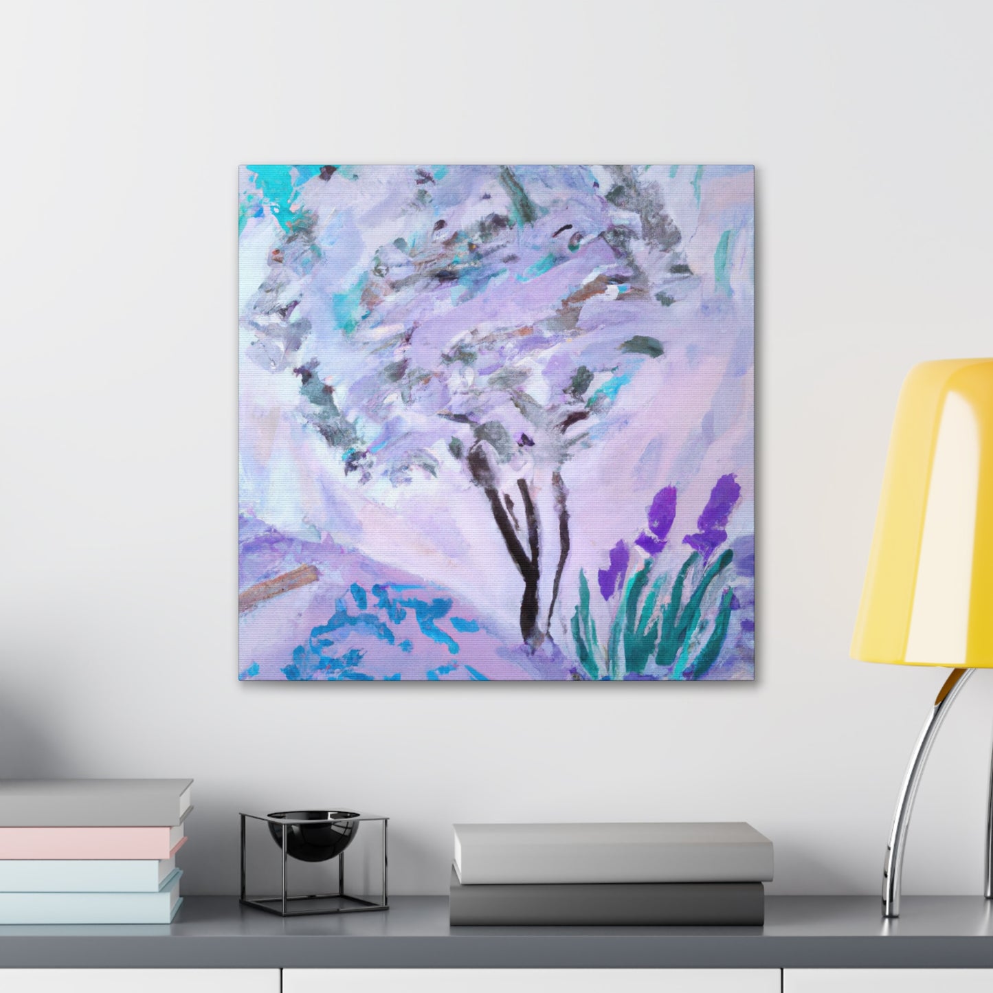 Lavender Reflections Ablaze - Canvas