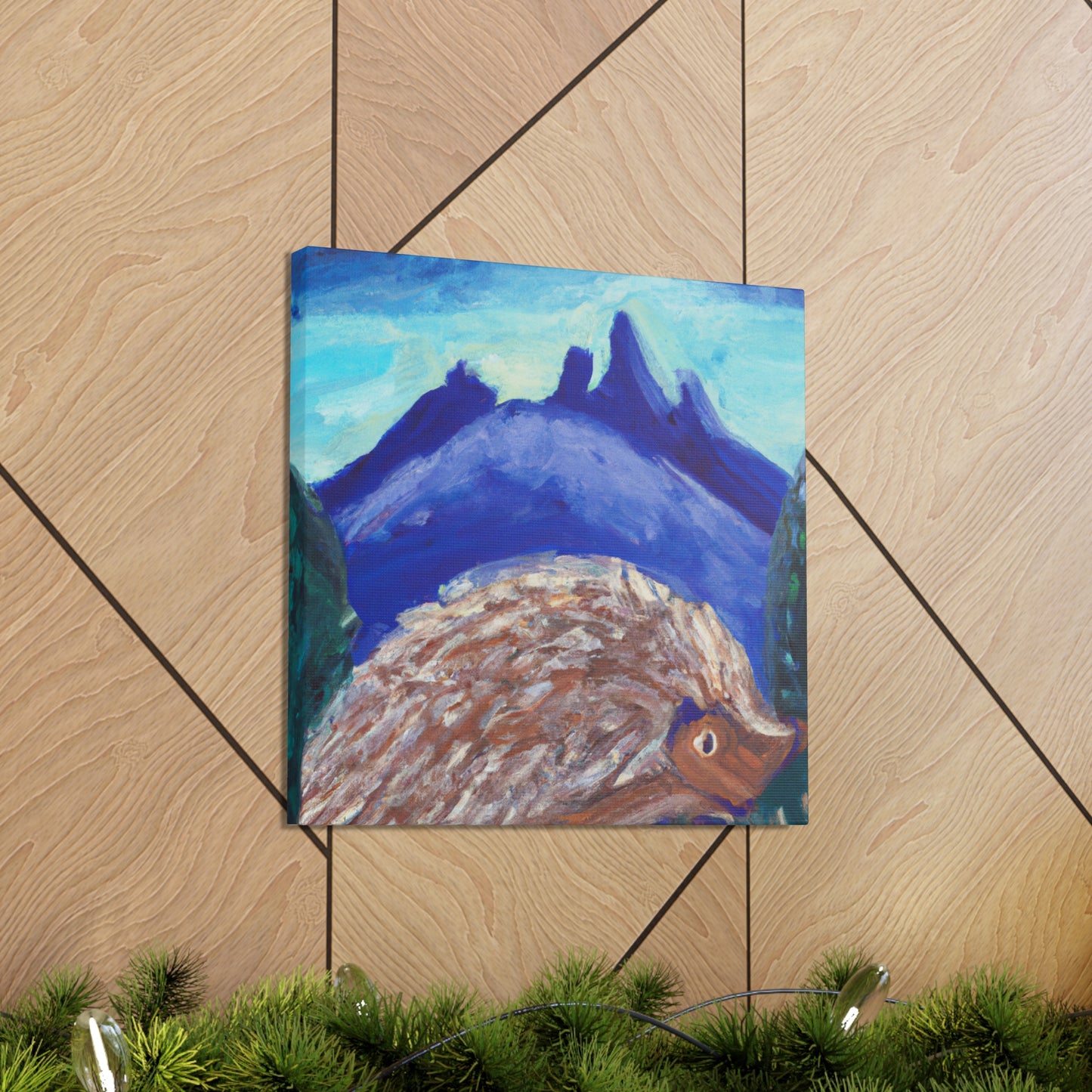 Hedgehog in Expressionism - Canvas