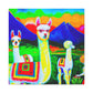 Alpaca In Dreamsland - Canvas