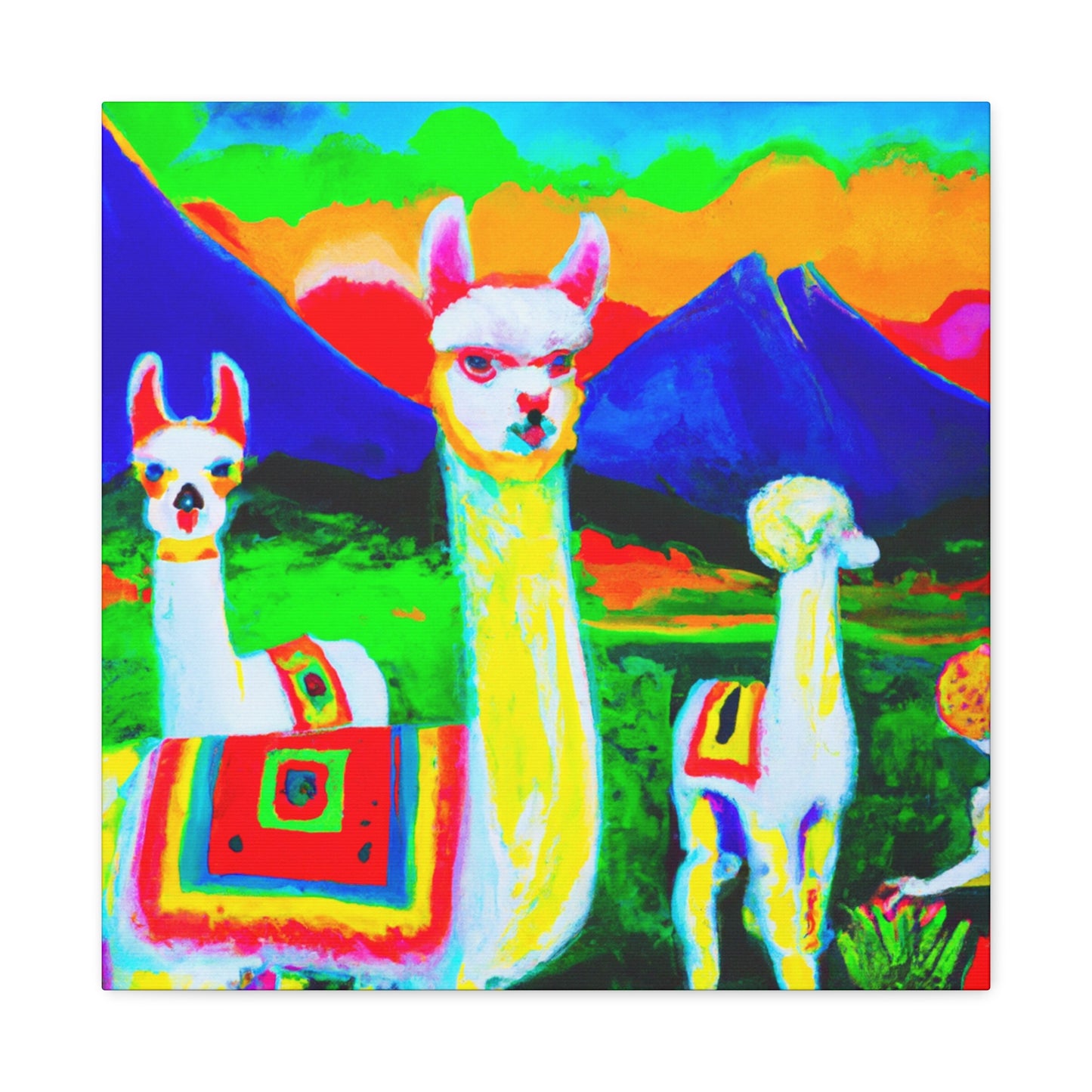 Alpaca In Dreamsland - Canvas