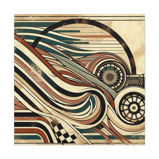 Ethereal Elegance: Racing Streaks - Canvas