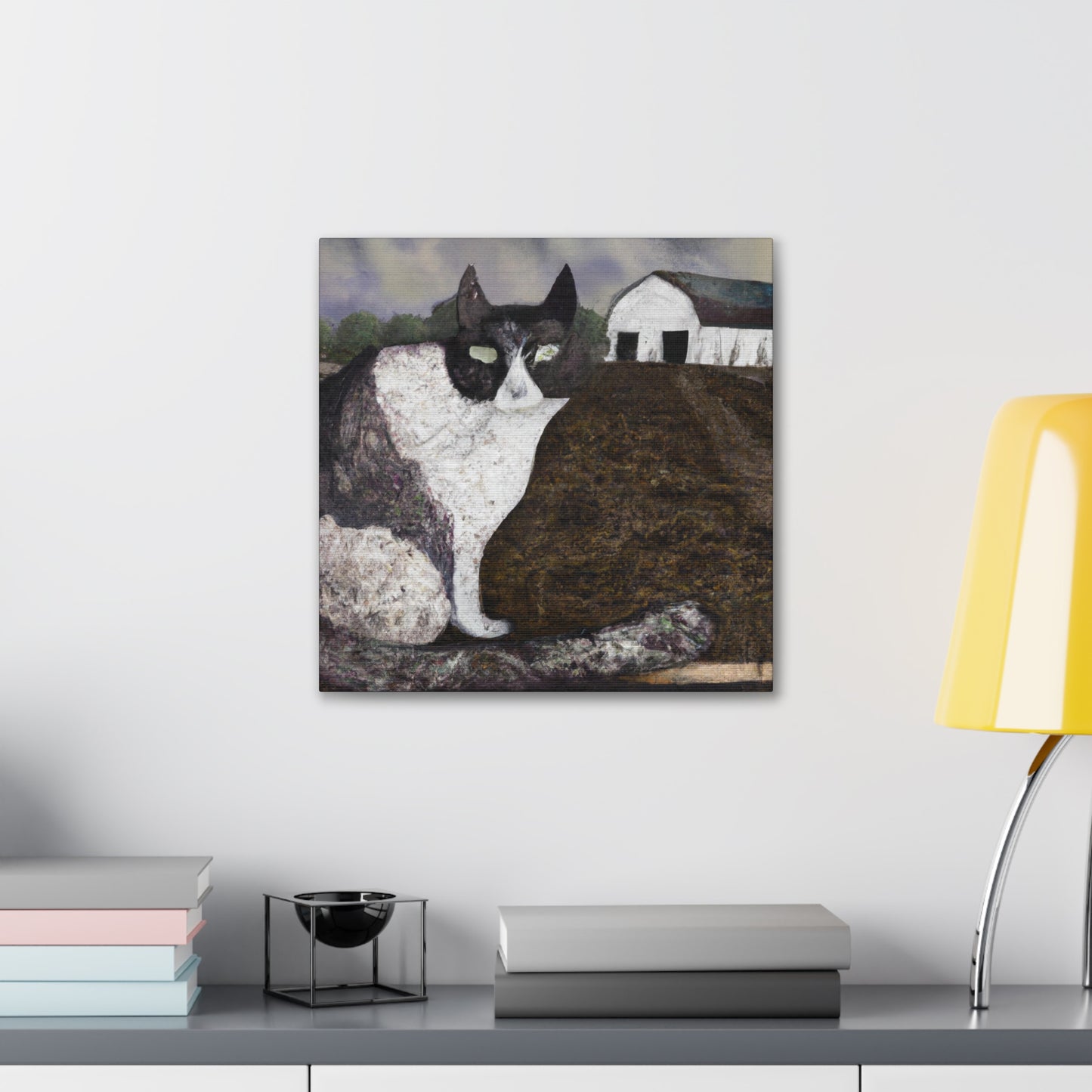 "Feline Surrealism Vignette" - Canvas